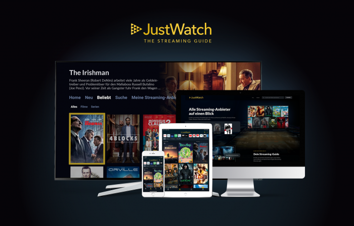 Justwatch gibt es für verschiedene Geräte (Bild: Justwatch)